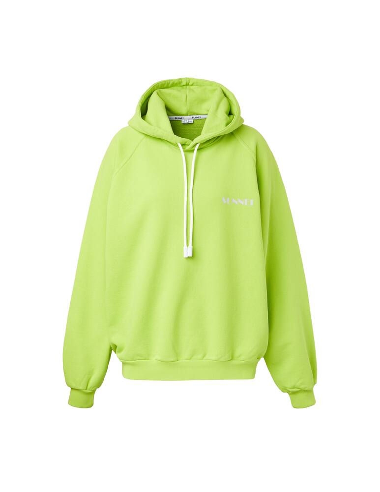 rinascente Sunnei Felpa con cappuccio in cotone - verde