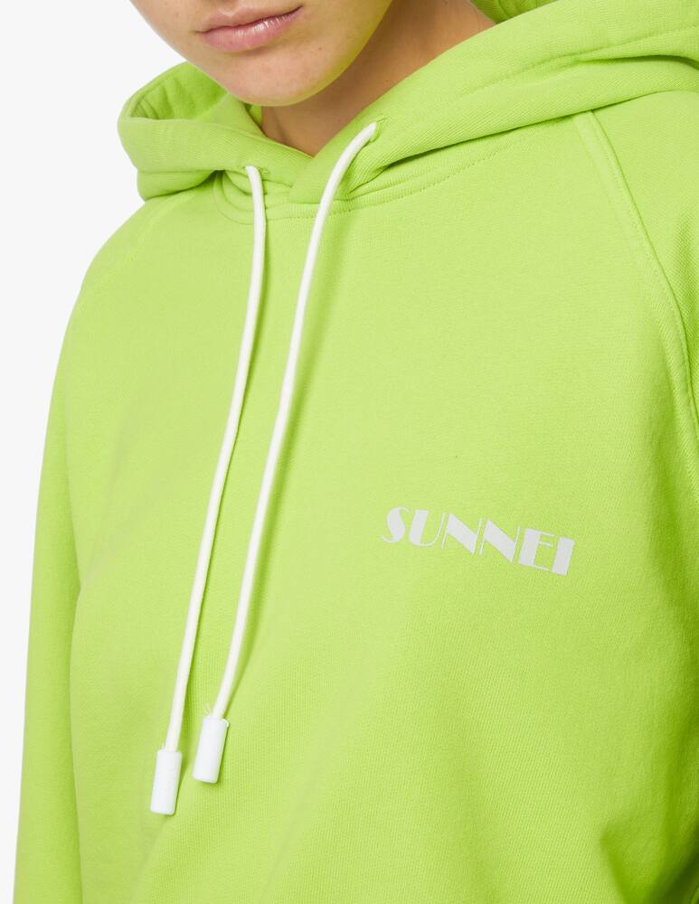 rinascente Sunnei Felpa con cappuccio in cotone - verde