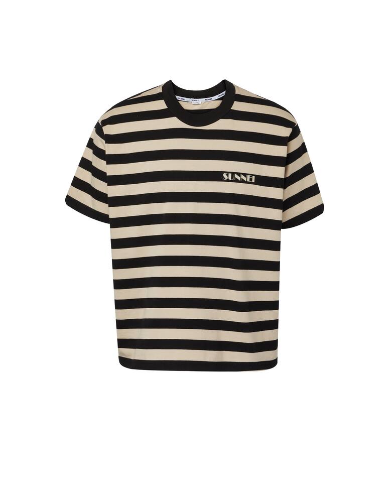 rinascente Sunnei Classic t-shirt stripes mini logo - multi
