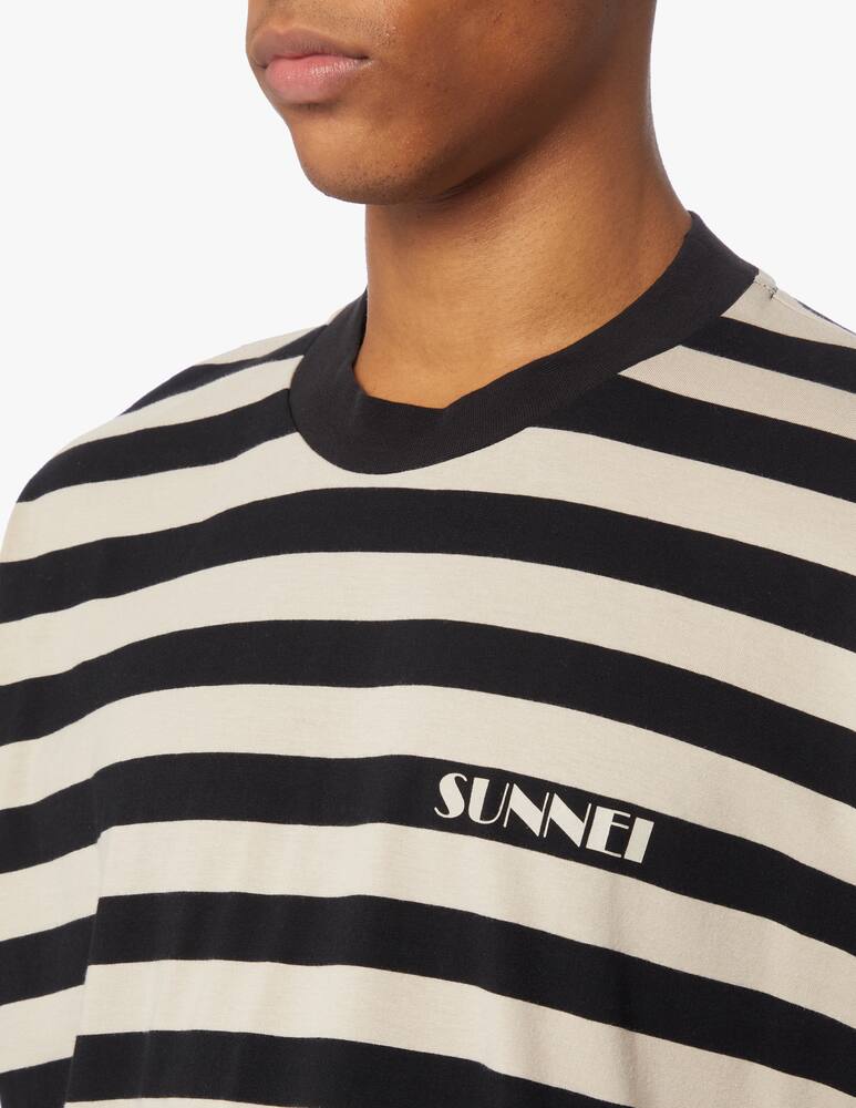 rinascente Sunnei Classic t-shirt stripes mini logo - multi