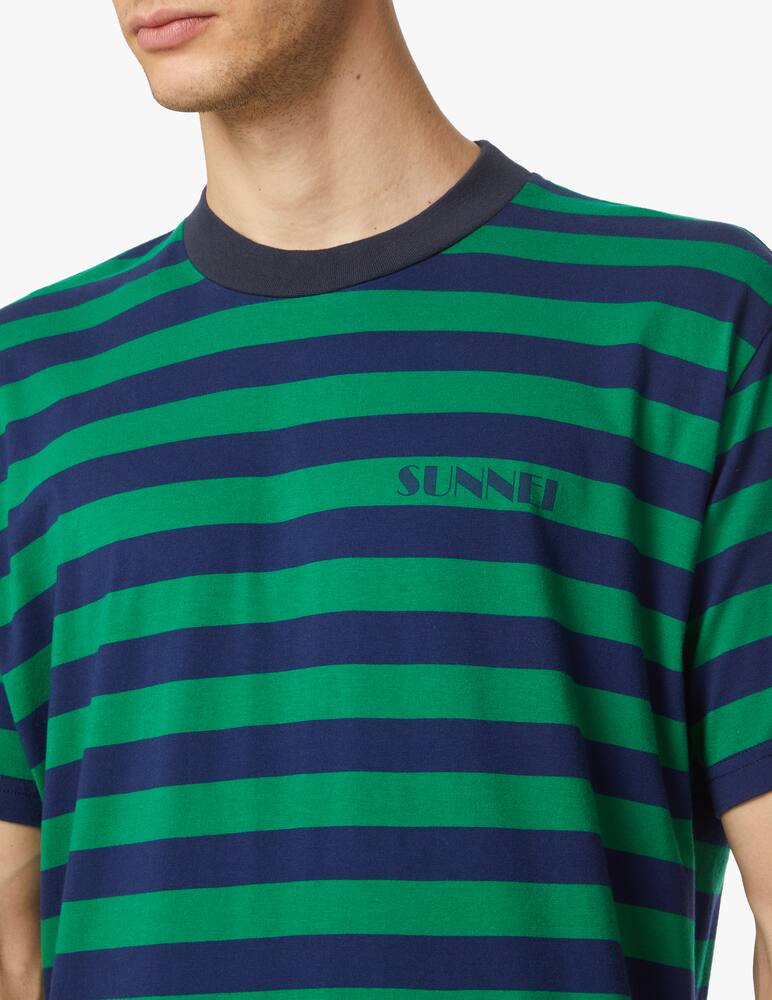 rinascente Sunnei Maglietta classic a righe con mini logo - multicolor