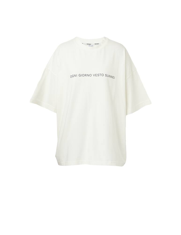 rinascente Sunnei T-shirt over in cotone - bianco
