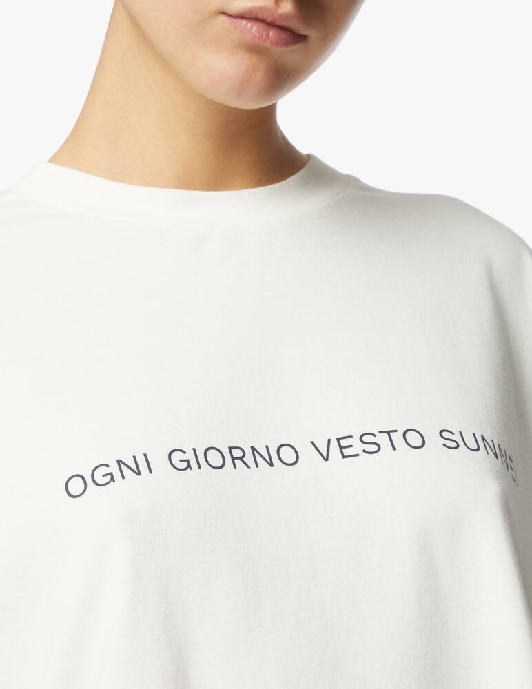 rinascente Sunnei T-shirt over in cotone - bianco