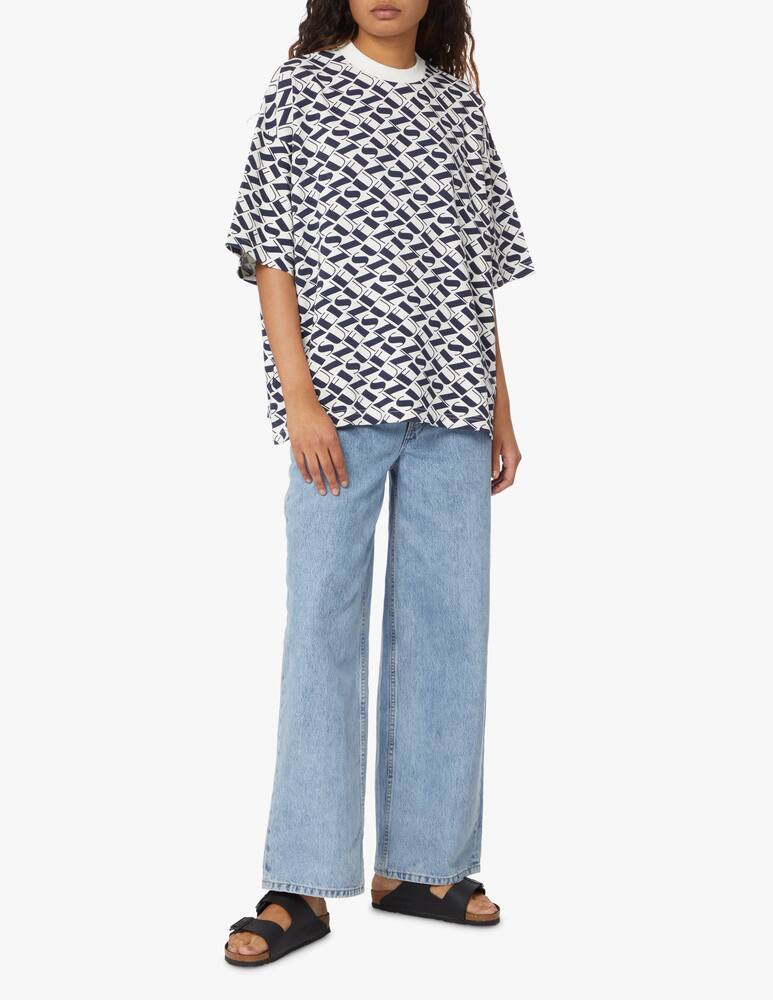 rinascente Sunnei Oversized cotton T-shirt - blue