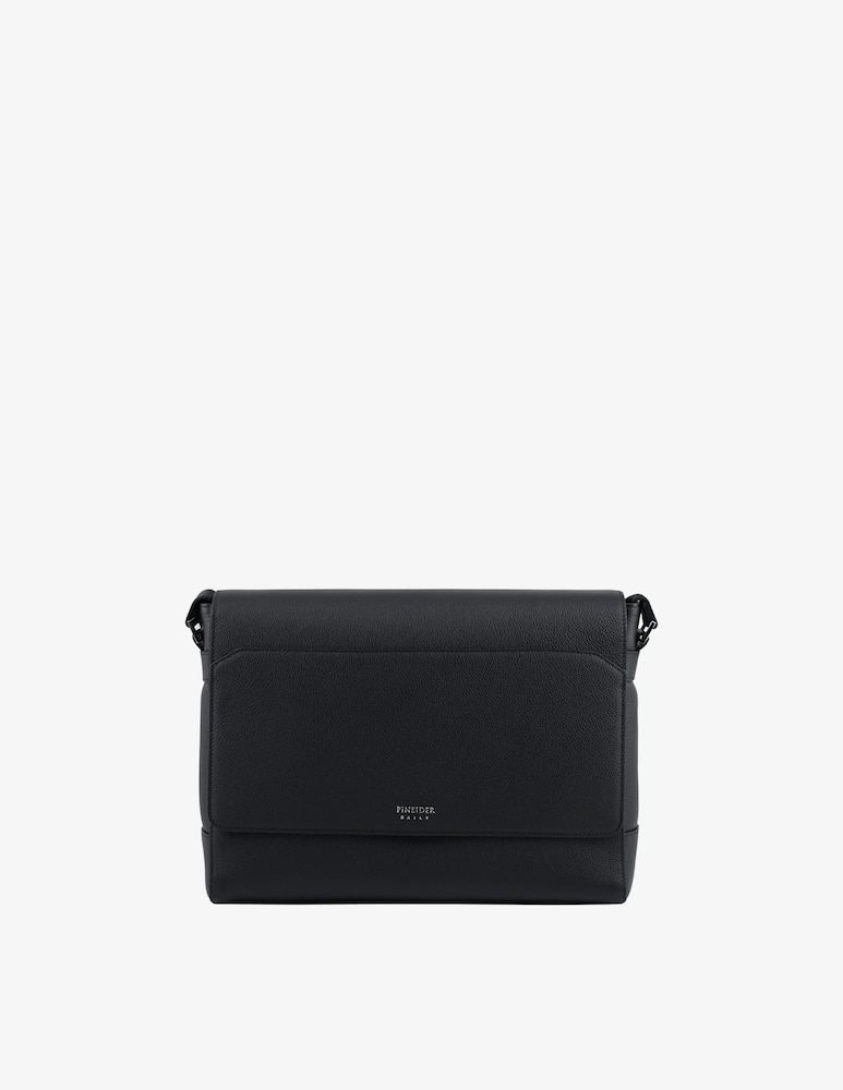 rinascente Pineider Daily 23 Grained Leather Messenger Bag