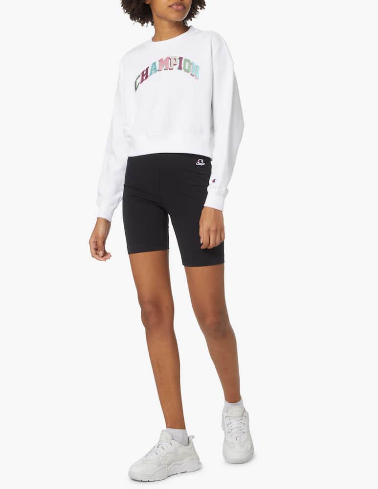 Champion Felpa crop in cotone - bianco - immagine 2 Champion Felpa crop in cotone - bianco - immagine 2