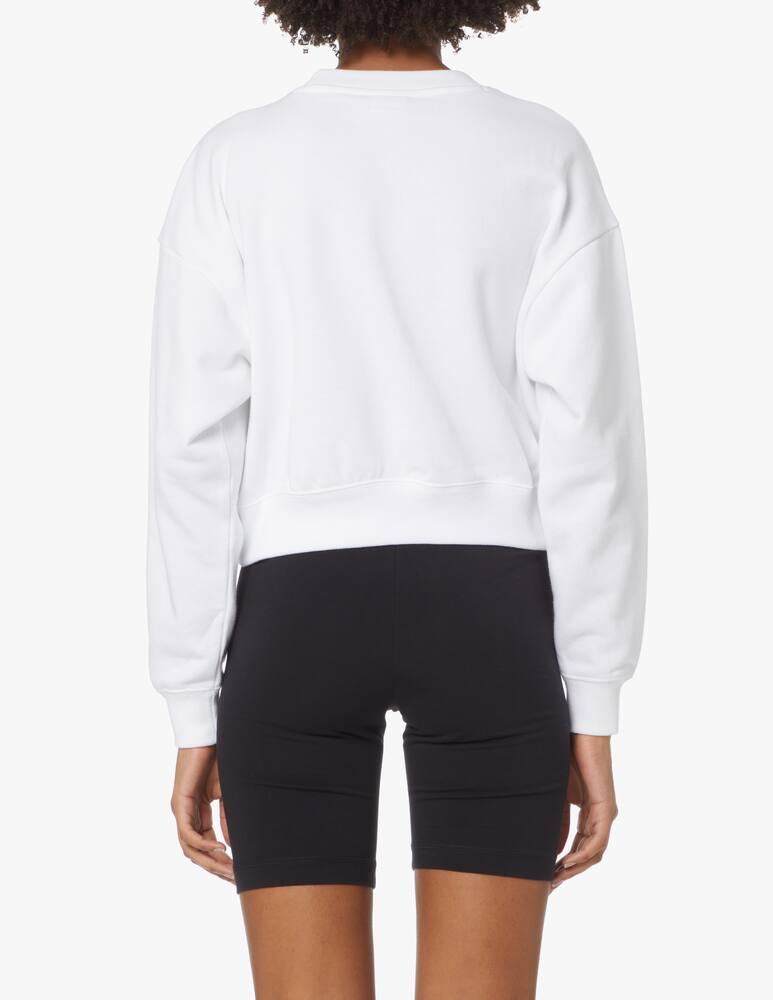 Champion Felpa crop in cotone - bianco - immagine 3 Champion Felpa crop in cotone - bianco - immagine 3