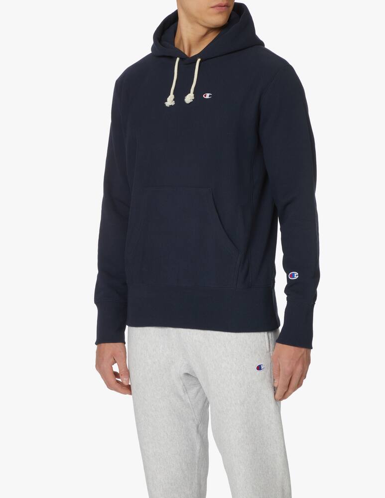 rinascente Champion Reverse Weave Felpa con cappuccio loghino - blu