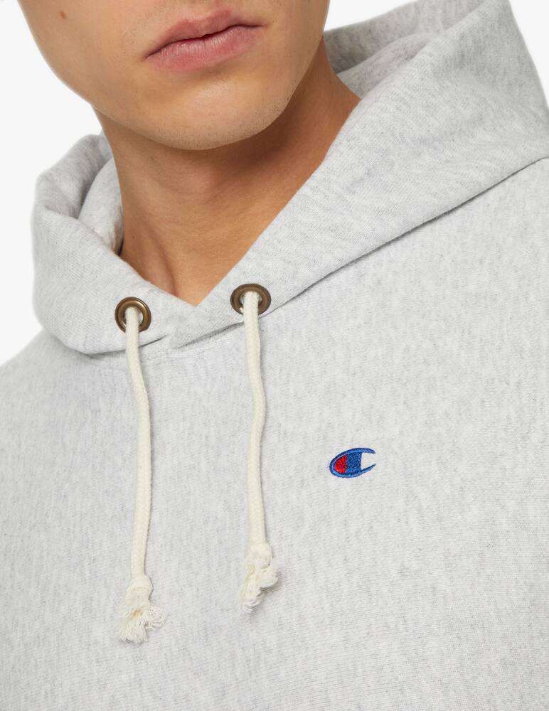 rinascente Champion Reverse Weave Felpa con cappuccio loghino - grigio