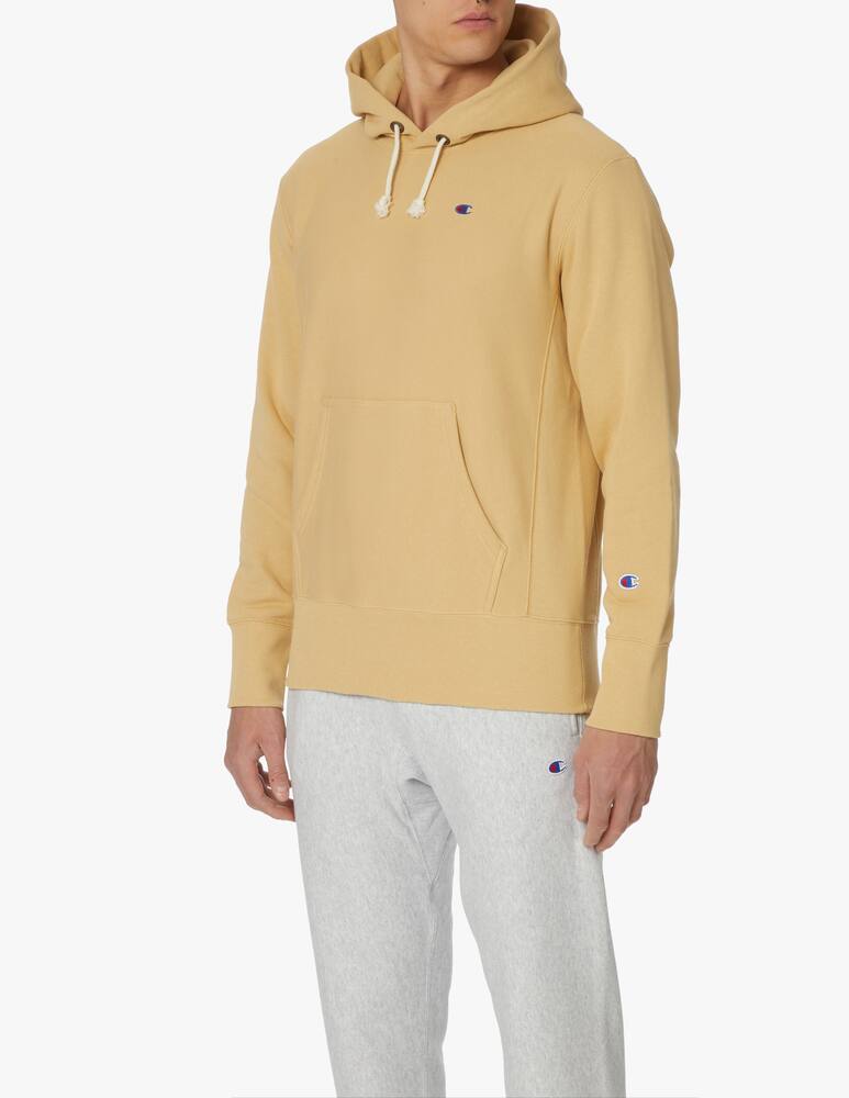 rinascente Champion Reverse Weave Felpa con cappuccio loghino - marrone