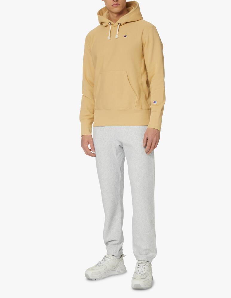 rinascente Champion Reverse Weave Felpa con cappuccio loghino - marrone