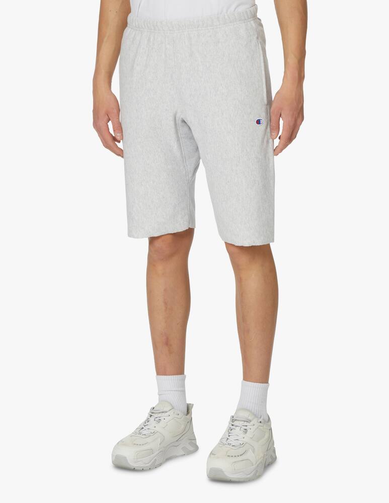 rinascente Champion Reverse Weave Raw cut small logo sweatshorts - grey