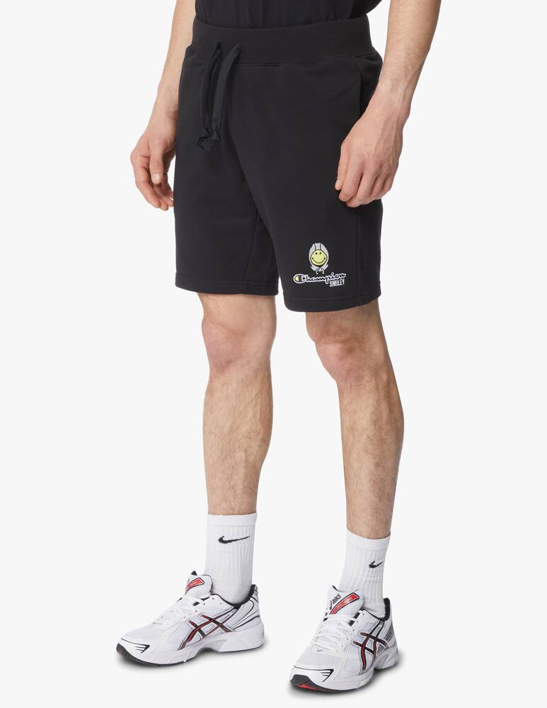 rinascente Champion Bermuda smiley loghino ricamo - nero