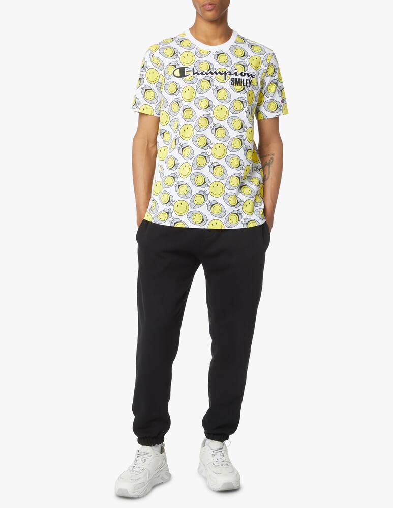 rinascente Champion Maglietta smiley manica corta ao print - bianco