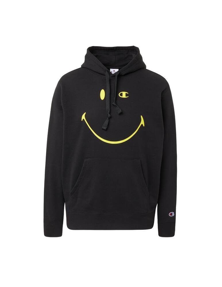 rinascente Champion Smiley felpa con cappuccio big smile - nero
