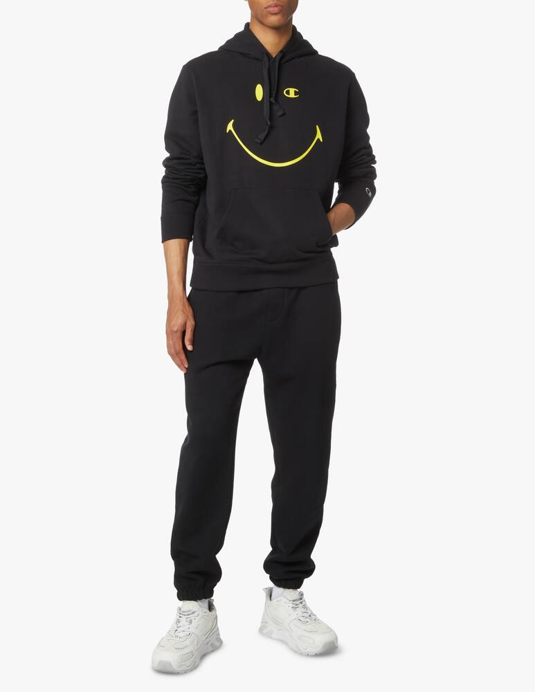 rinascente Champion Smiley felpa con cappuccio big smile - nero