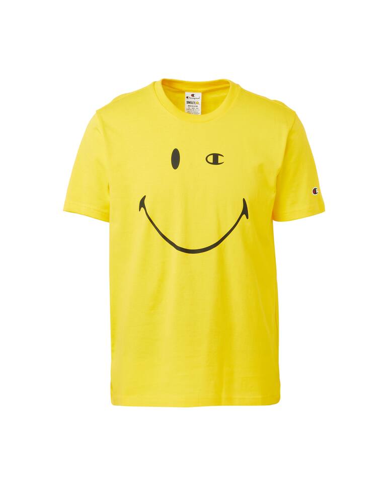 rinascente Champion Maglietta smiley manica corta big smile - giallo