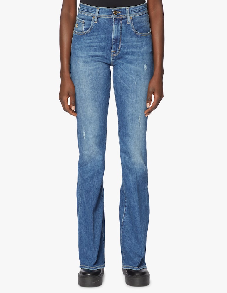 rinascente Jacob Cohen Jeans a zampa e micro rotture