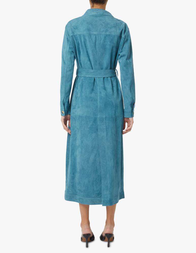 rinascente Jacob Cohen Suede jacket with waist belt - blue