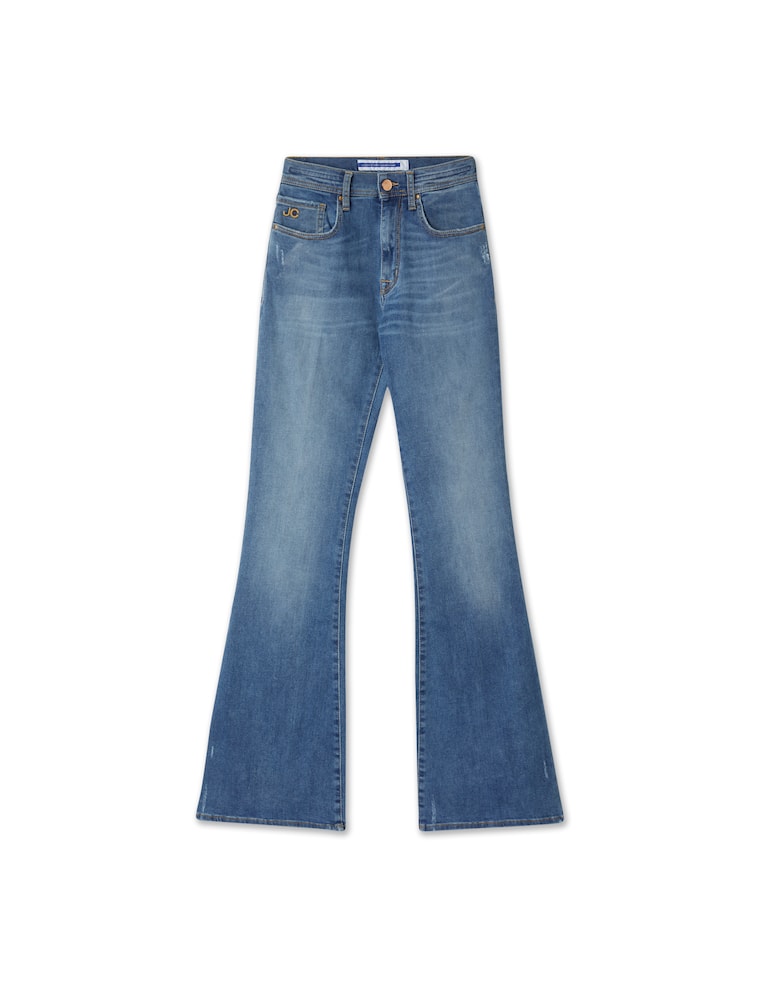 Jacob Cohen Jeans a zampa Victoria - azzurro - immagine 5 Jacob Cohen Jeans a zampa Victoria - azzurro - immagine 5
