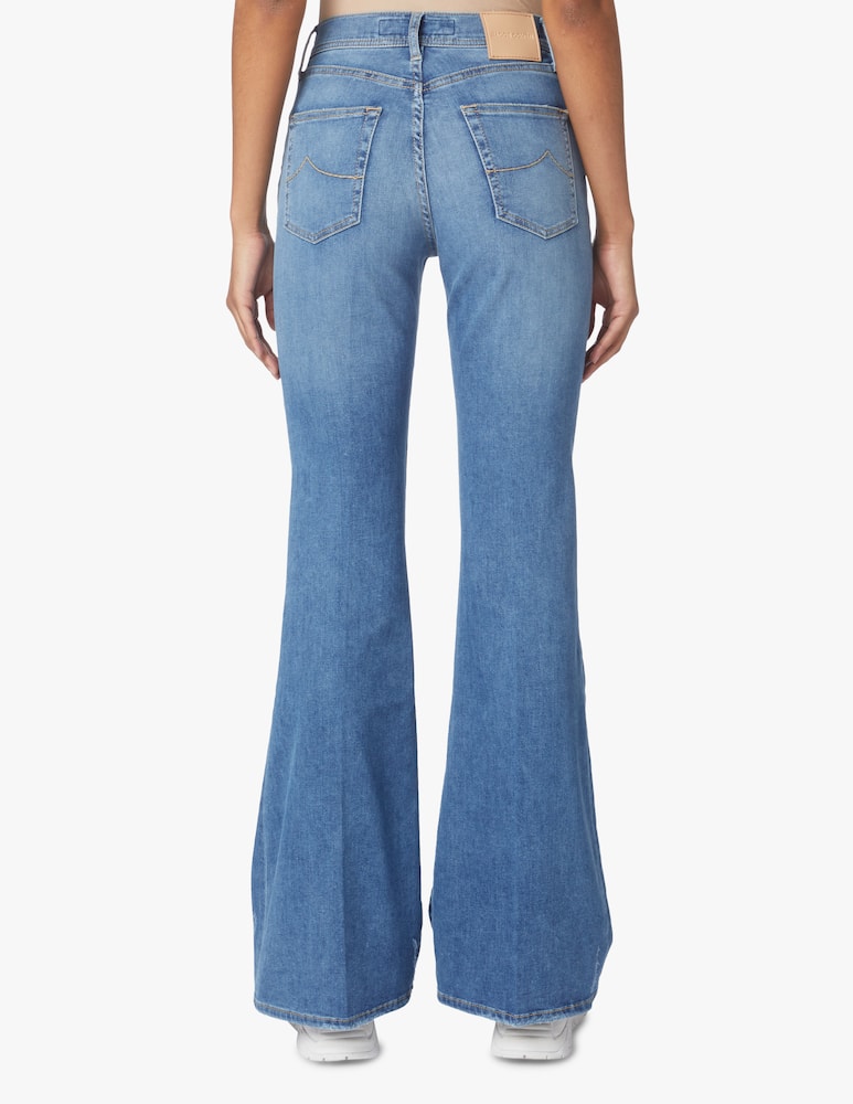 Jacob Cohen Jeans a zampa Victoria - azzurro - immagine 3 Jacob Cohen Jeans a zampa Victoria - azzurro - immagine 3