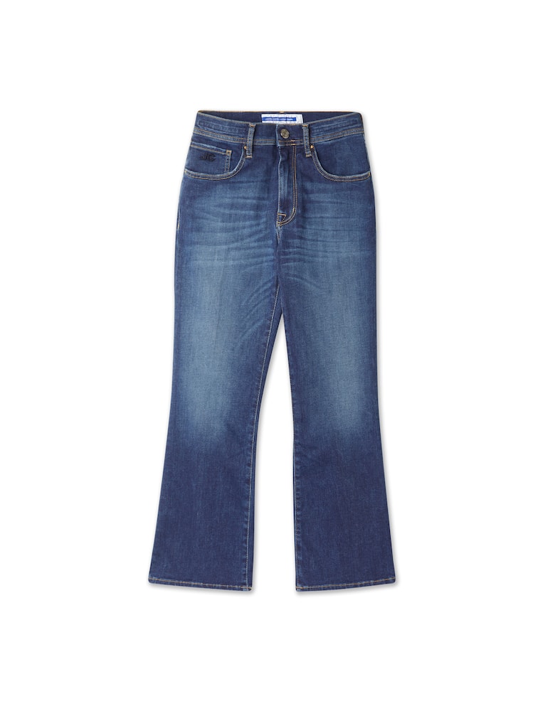 rinascente Jacob Cohen Jeans cropped a zampa Victoria - blu