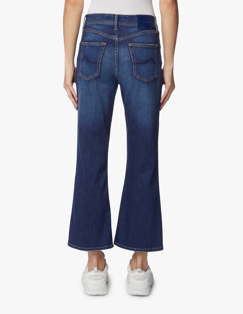 rinascente Jacob Cohen Jeans cropped a zampa Victoria - blu