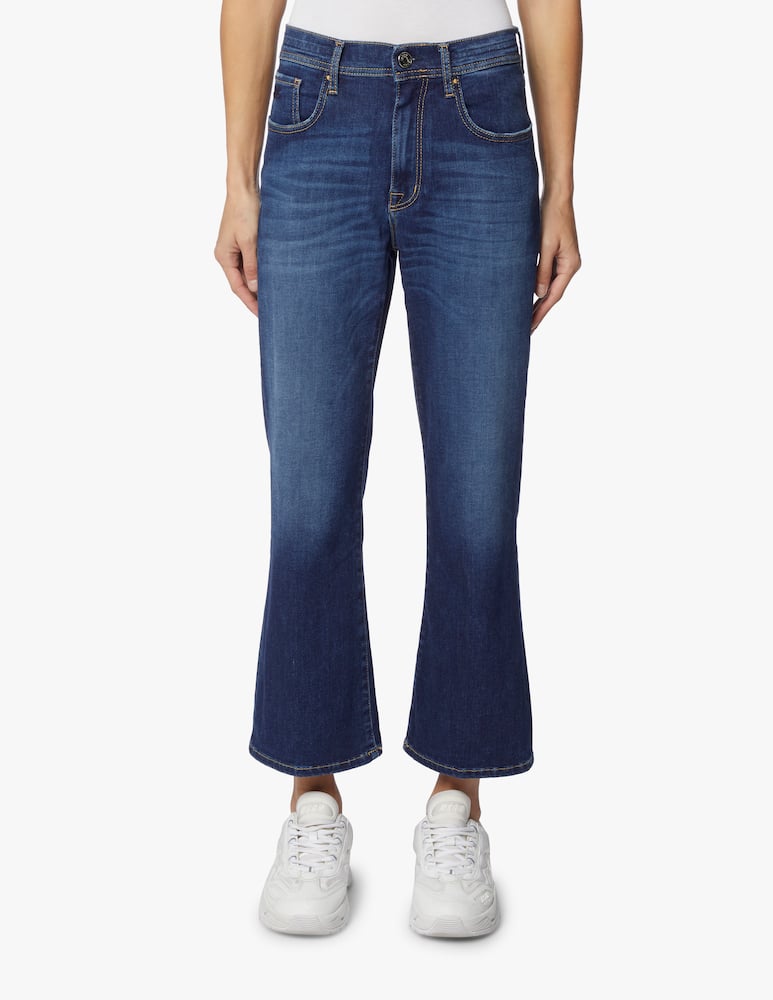rinascente Jacob Cohen Jeans cropped a zampa Victoria - blu