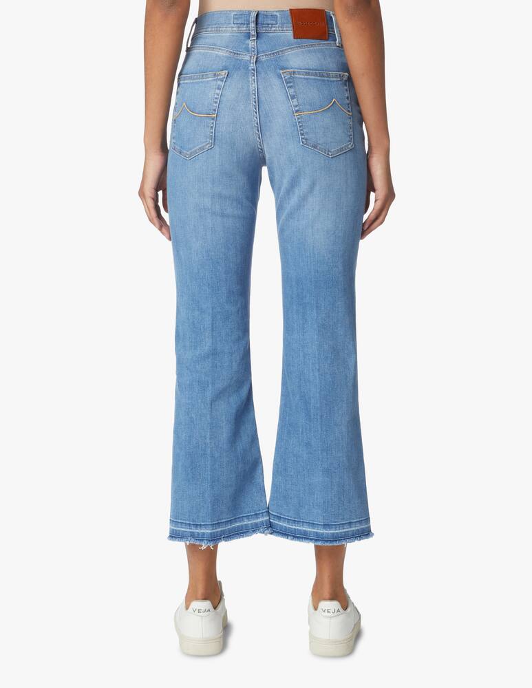 Jacob Cohen Victoria cropped flare jeans - light blue - picture 3 Jacob Cohen Victoria cropped flare jeans - light blue - picture 3