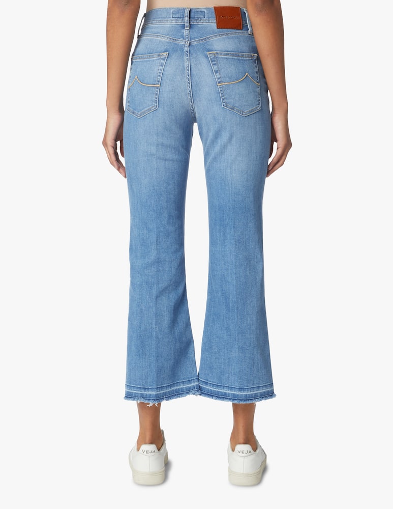 rinascente Jacob Cohen Victoria cropped flare jeans - light blue