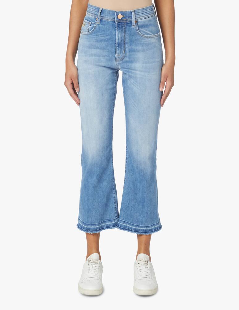 Jacob Cohen Victoria cropped flare jeans - light blue - picture 2 Jacob Cohen Victoria cropped flare jeans - light blue - picture 2