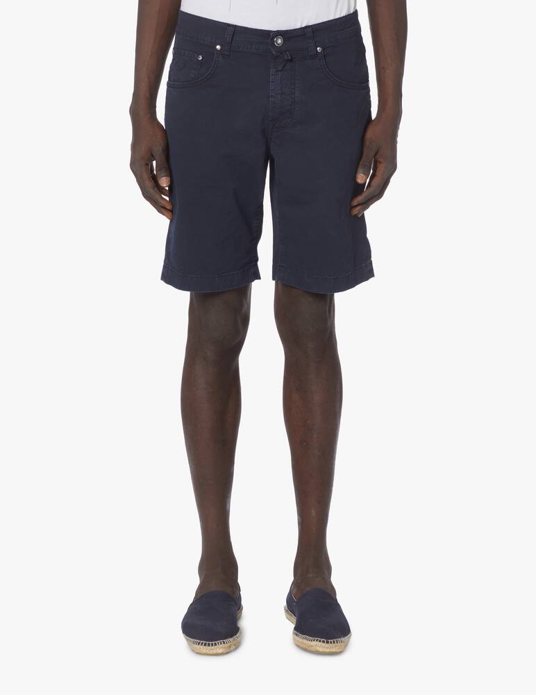 rinascente Jacob Cohen Color gabardine nicolar short - blue