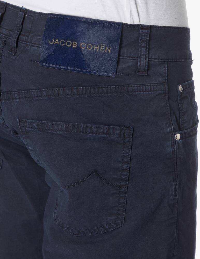 rinascente Jacob Cohen Color gabardine nicolar short - blue