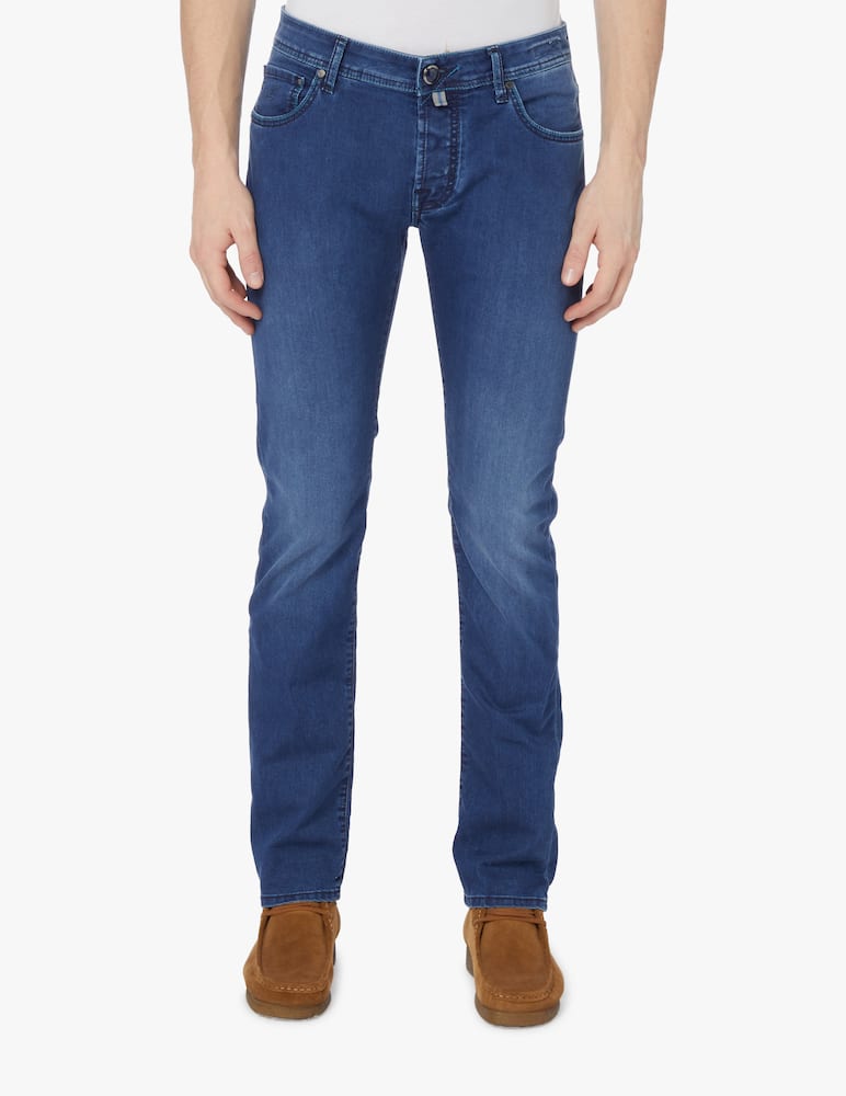 rinascente Jacob Cohen Jeans nick interno stampato lavaggio medio - blu