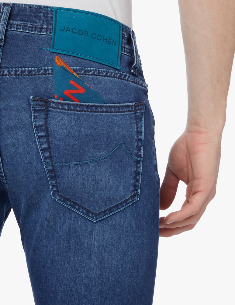 rinascente Jacob Cohen Jeans nick interno stampato lavaggio medio - blu