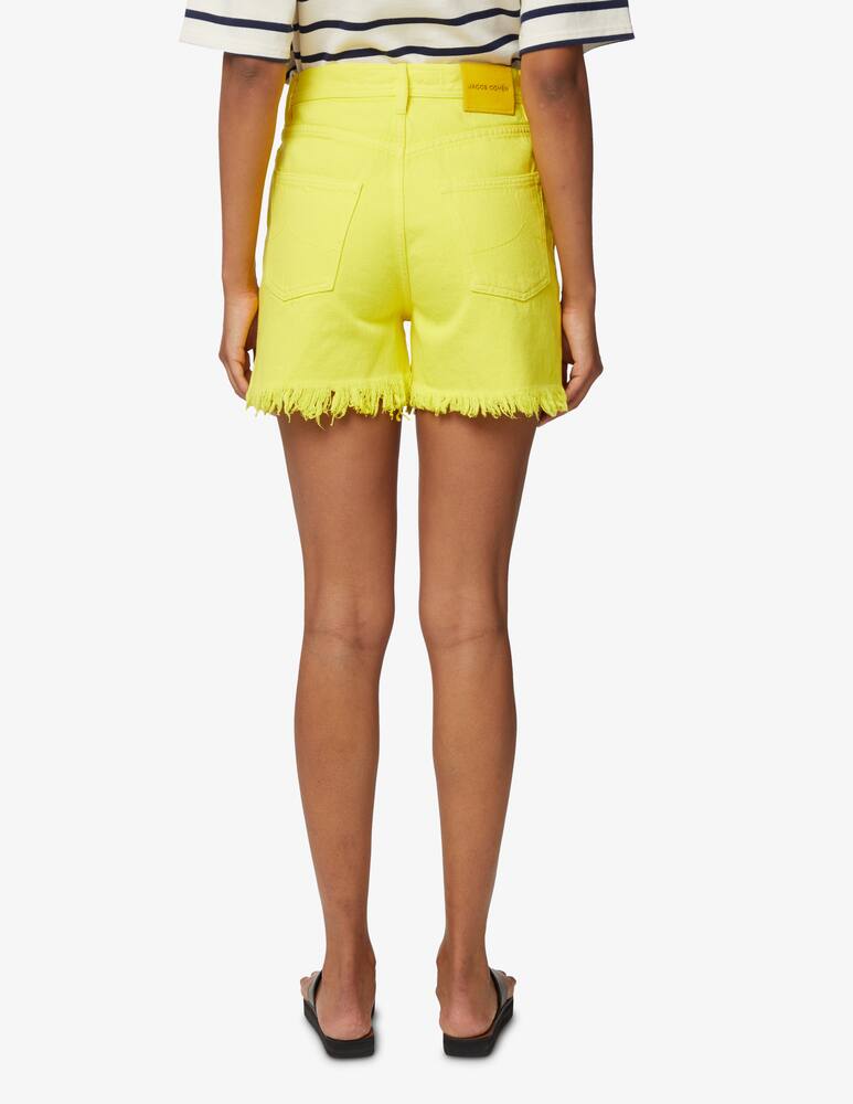 rinascente Jacob Cohen Frayed denim shorts - yellow