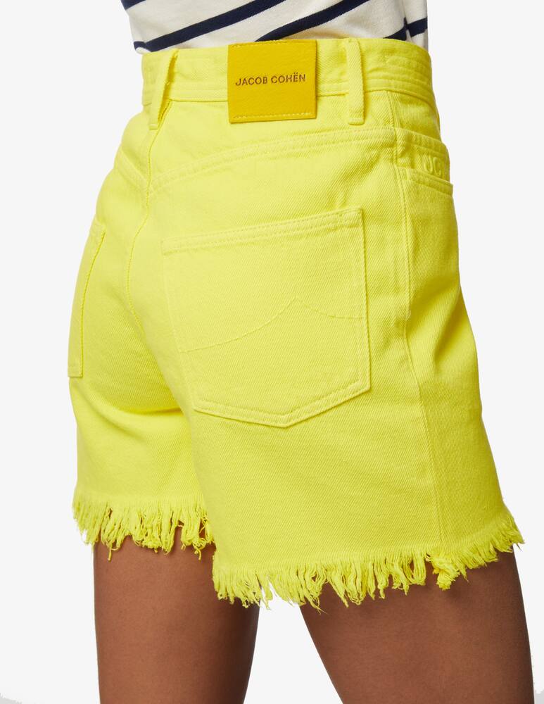 rinascente Jacob Cohen Frayed denim shorts - yellow