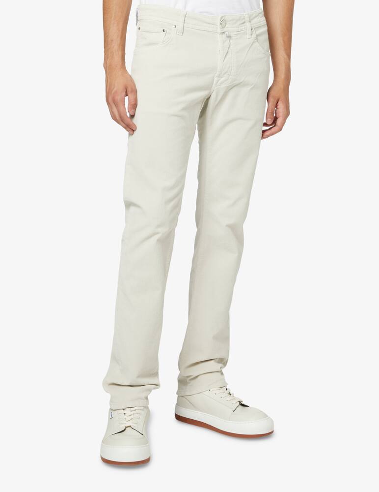 rinascente Jacob Cohen 5 pocket velvet trousers - White