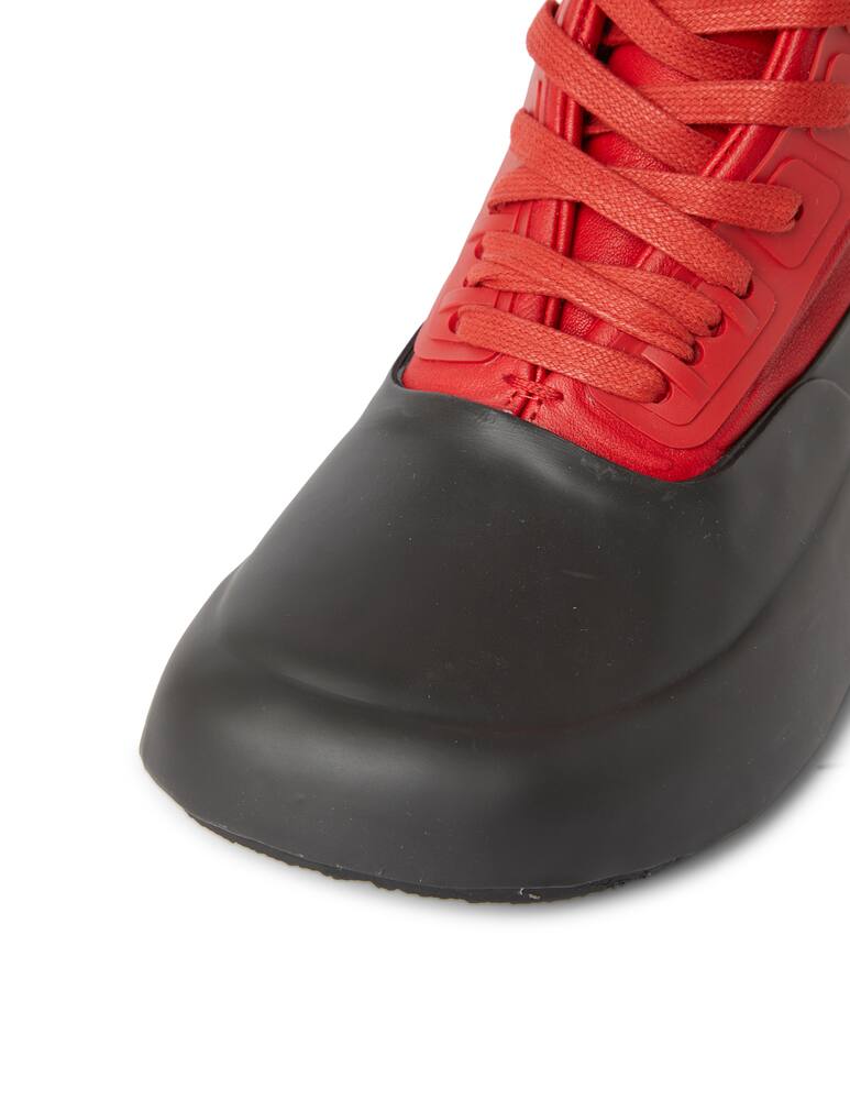 rinascente Ambush Leather mix high-top sneakers
