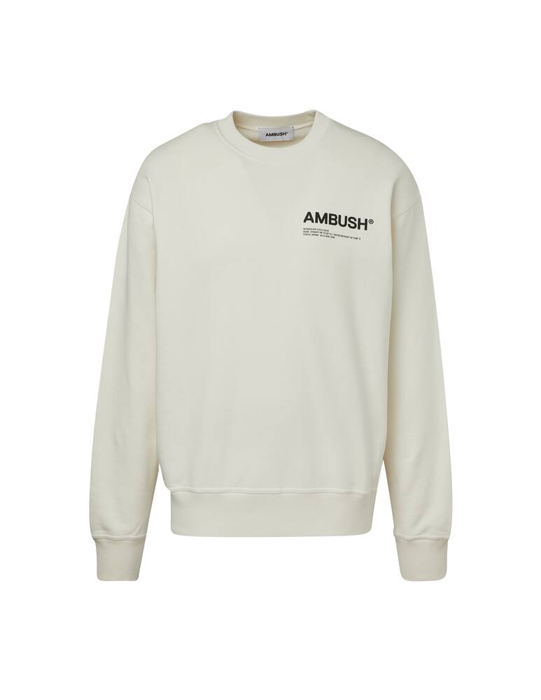 rinascente Ambush Felpa girocollo workshop - bianco