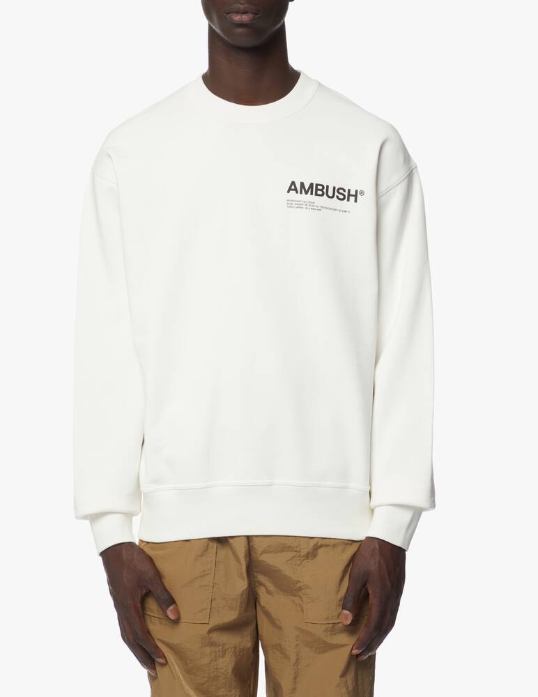 rinascente Ambush Felpa girocollo workshop - bianco