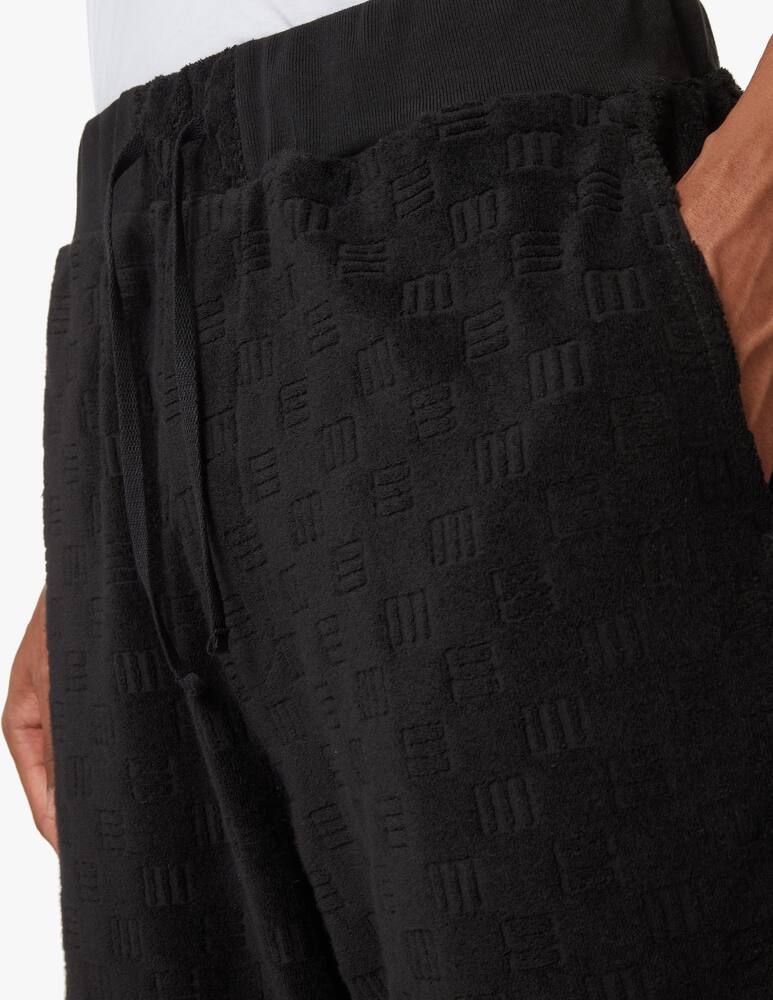 rinascente Ambush Monogram terry short - black