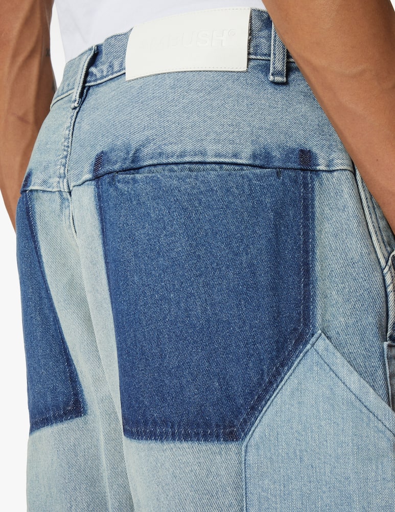 rinascente Ambush Panelled denim pants - blue