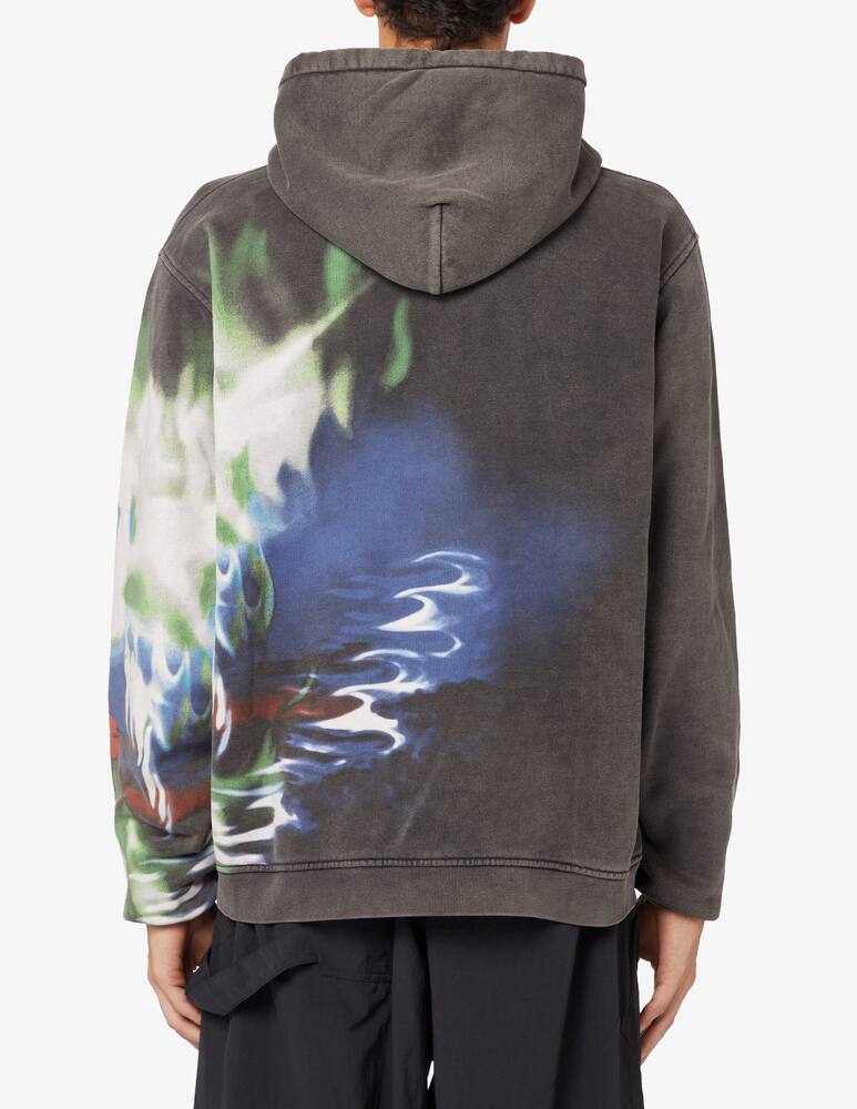 rinascente Ambush Felpa con cappuccio graphic tap shoe snorkel blue