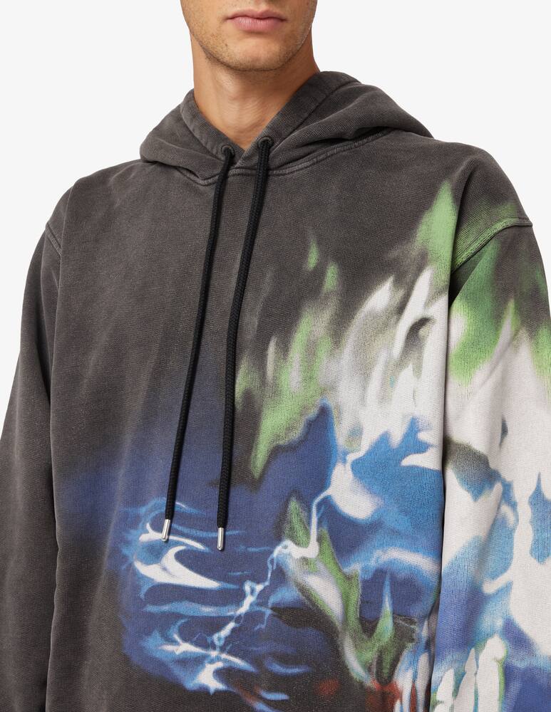 rinascente Ambush Felpa con cappuccio graphic tap shoe snorkel blue