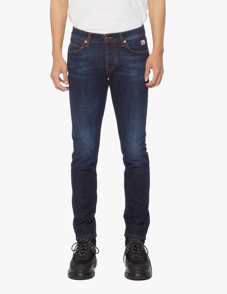 rinascente Roy Roger's Jeans 529 pater in denim elasticizzato con lavaggio scuro