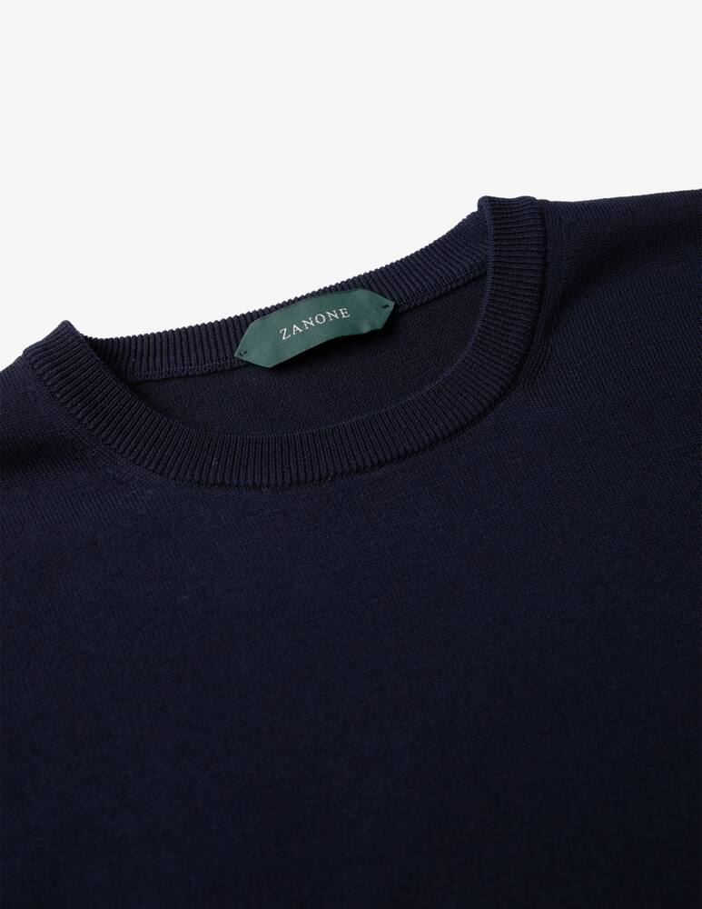 rinascente Slowear Zanone Girocollo slim fit in cotone crêpe certificato 