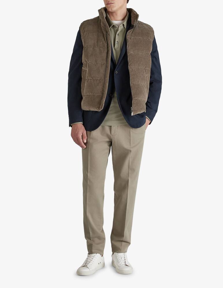 Slowear Montedoro Giacca slim fit in drill di cotone e cashmere - immagine 2