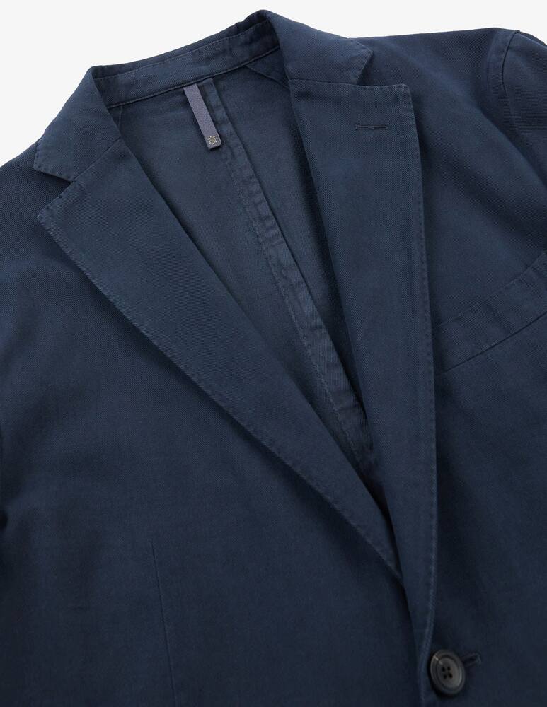 Slowear Montedoro Giacca slim fit in drill di cotone e cashmere - immagine 5