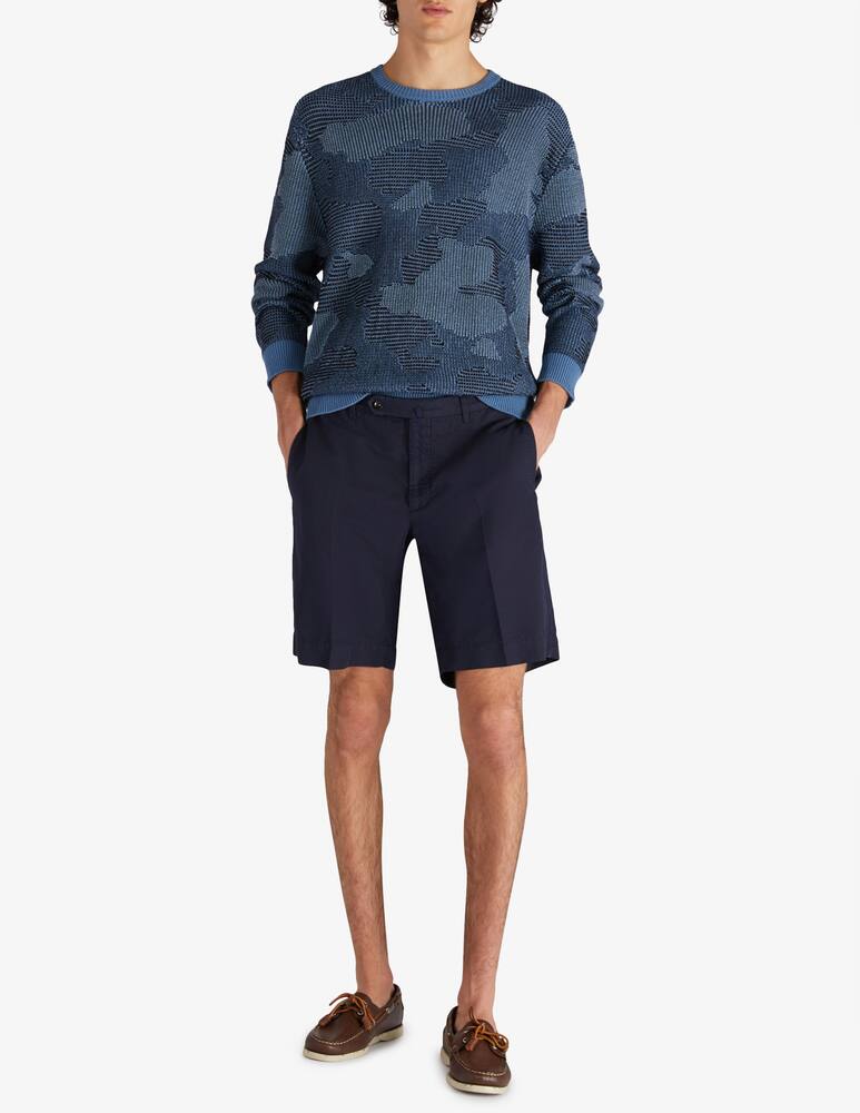 rinascente Slowear Incotex Bermuda regular fit in chinolino certificato 